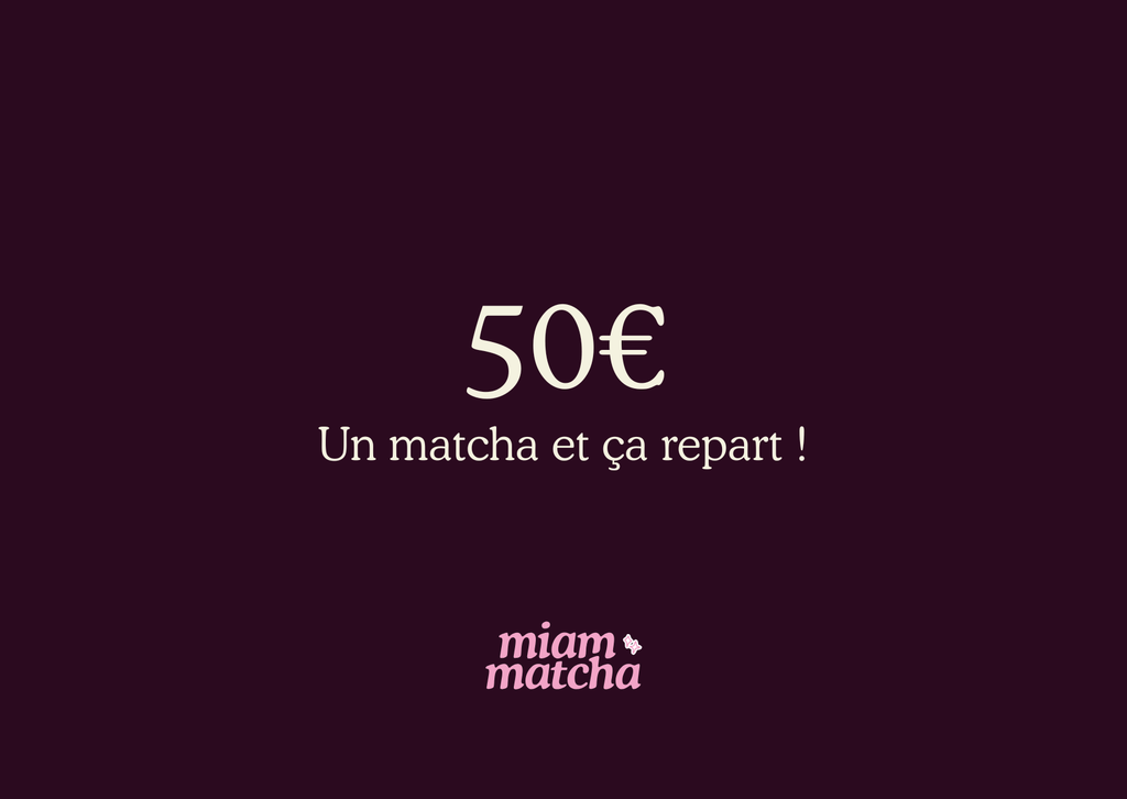 Carte Cadeau Miam Matcha
