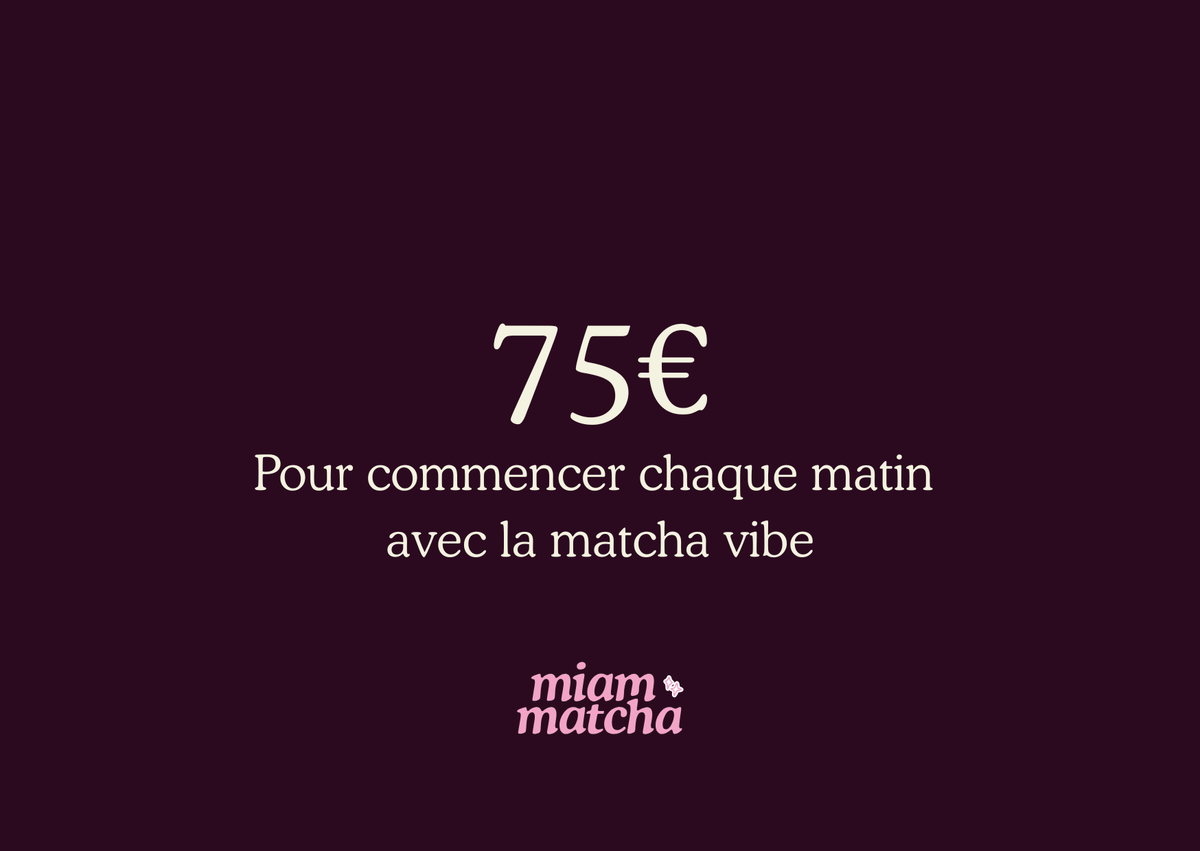 Carte Cadeau Miam Matcha